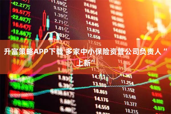 升富策略APP下载 多家中小保险资管公司负责人“上新”